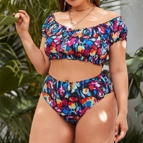 SHEIN Other - Two Piece Floral swimsuit